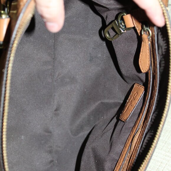 Vintage Cole Haan Caramel Brown Pebble Leather Shoulder Bag Purse - LIKE NEW - Picture 8 of 9